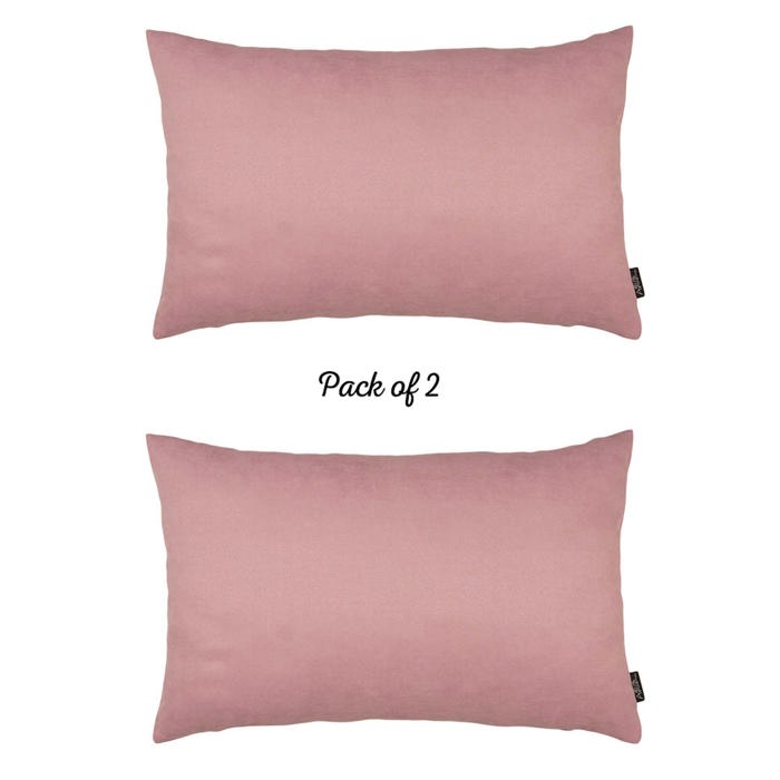 Honey Set of 2 Decorative Throw Pillow Cover Solid Color Lumbar & Square Pillowcase for Couch, Bedding
