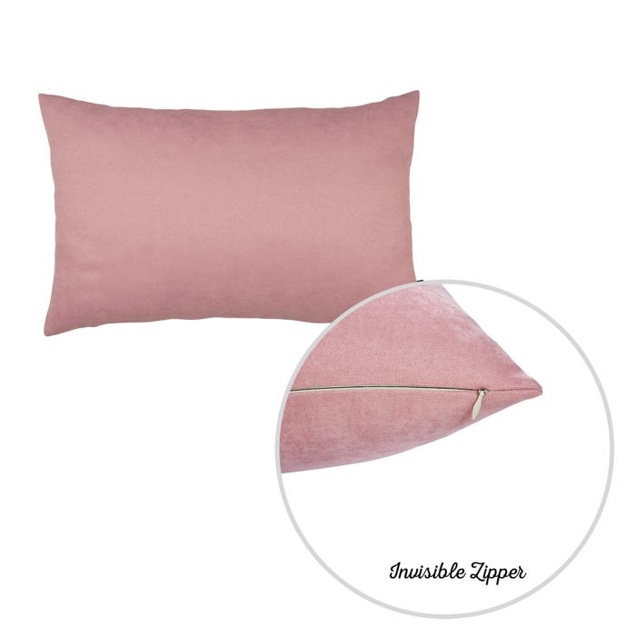 Honey Set of 2 Decorative Throw Pillow Cover Solid Color Lumbar & Square Pillowcase for Couch, Bedding