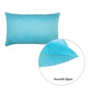 Sky Blue 12X20" Honey Set of 2 Decorative Throw Pillow Cover Solid Color Lumbar & Square Pillowcase for Couch, Bedding