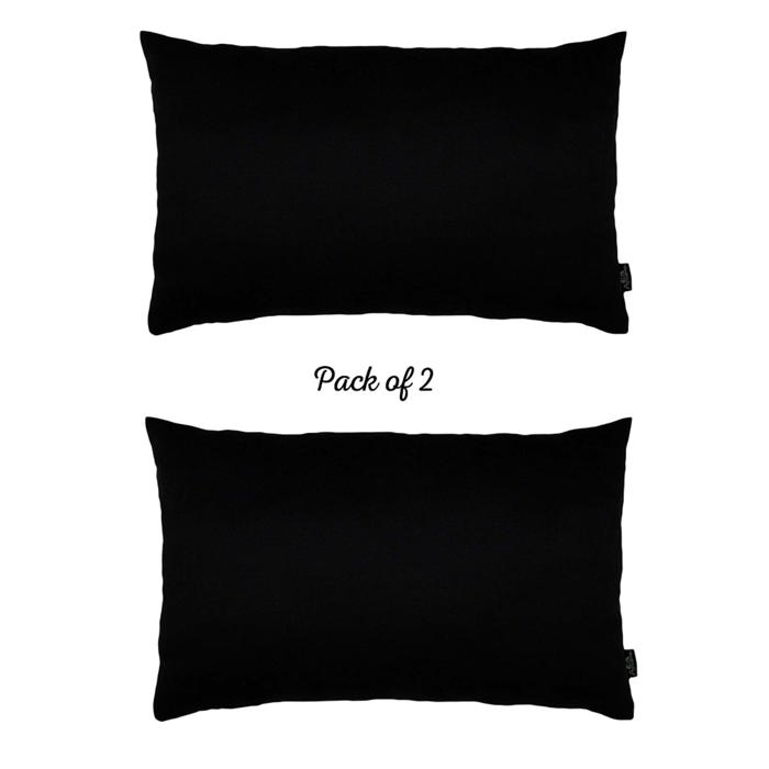Honey Set of 2 Decorative Throw Pillow Cover Solid Color Lumbar & Square Pillowcase for Couch, Bedding