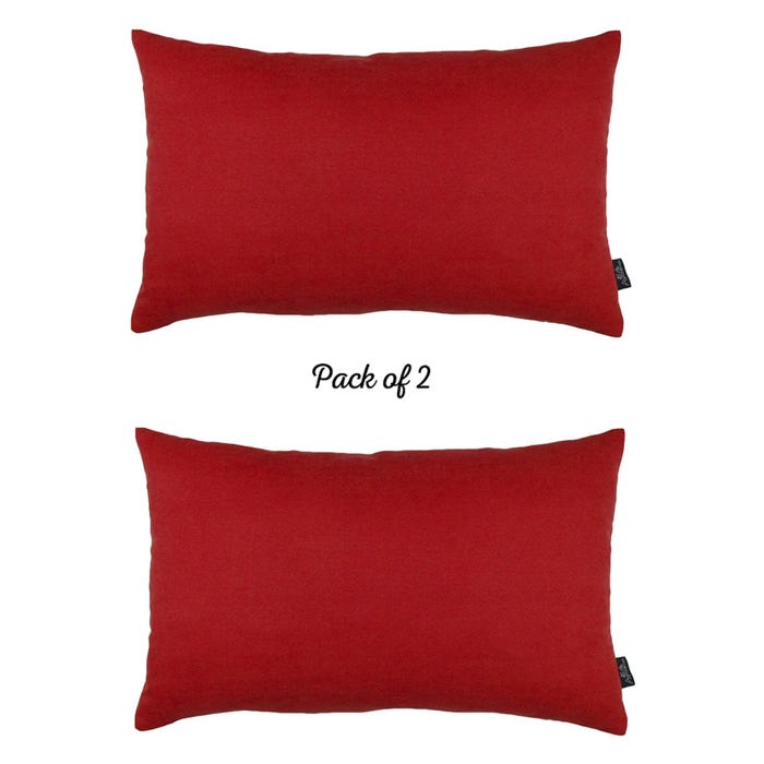 Honey Set of 2 Decorative Throw Pillow Cover Solid Color Lumbar & Square Pillowcase for Couch, Bedding