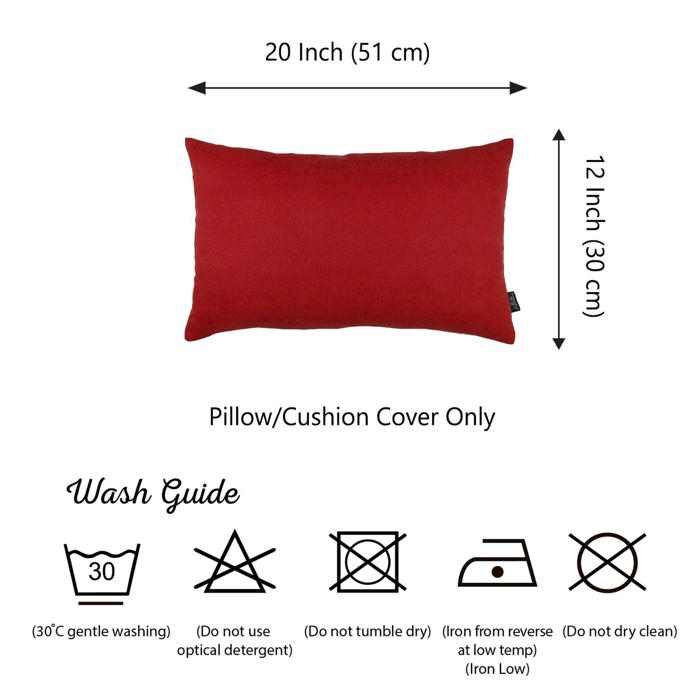 Honey Set of 2 Decorative Throw Pillow Cover Solid Color Lumbar & Square Pillowcase for Couch, Bedding