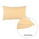 Beige 12X20" Honey Set of 2 Decorative Throw Pillow Cover Solid Color Lumbar & Square Pillowcase for Couch, Bedding
