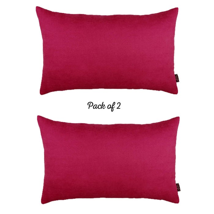 Honey Set of 2 Decorative Throw Pillow Cover Solid Color Lumbar & Square Pillowcase for Couch, Bedding