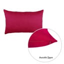 Pink 12X20" Honey Set of 2 Decorative Throw Pillow Cover Solid Color Lumbar & Square Pillowcase for Couch, Bedding