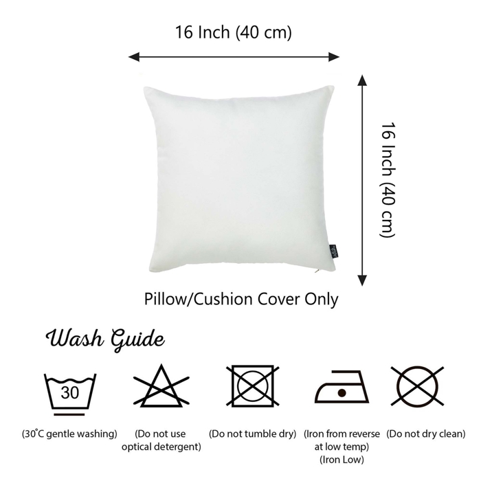Honey Set of 2 Decorative Throw Pillow Cover Solid Color Lumbar & Square Pillowcase for Couch, Bedding