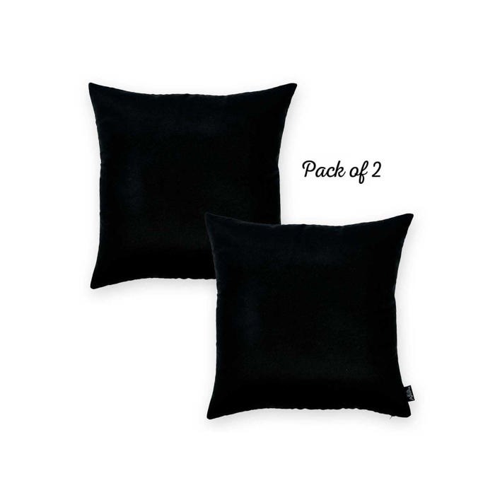 Honey Set of 2 Decorative Throw Pillow Cover Solid Color Lumbar & Square Pillowcase for Couch, Bedding