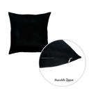 Black 16X16" Honey Set of 2 Decorative Throw Pillow Cover Solid Color Lumbar & Square Pillowcase for Couch, Bedding