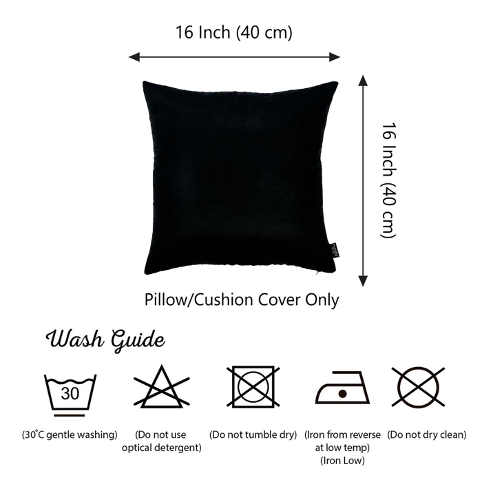 Honey Set of 2 Decorative Throw Pillow Cover Solid Color Lumbar & Square Pillowcase for Couch, Bedding