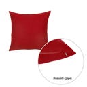 Red 16X16" Honey Set of 2 Decorative Throw Pillow Cover Solid Color Lumbar & Square Pillowcase for Couch, Bedding