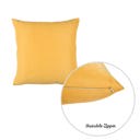 Yellow 16X16" Honey Set of 2 Decorative Throw Pillow Cover Solid Color Lumbar & Square Pillowcase for Couch, Bedding