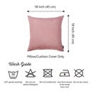 Light Pink 18X18" Honey Set of 2 Decorative Throw Pillow Cover Solid Color Lumbar & Square Pillowcase for Couch, Bedding