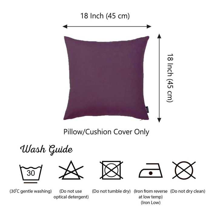 Honey Set of 2 Decorative Throw Pillow Cover Solid Color Lumbar & Square Pillowcase for Couch, Bedding