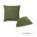 Fern Green 18X18" Honey Set of 2 Decorative Throw Pillow Cover Solid Color Lumbar & Square Pillowcase for Couch, Bedding