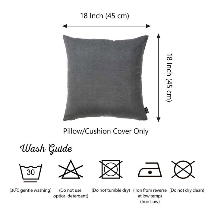 Honey Set of 2 Decorative Throw Pillow Cover Solid Color Lumbar & Square Pillowcase for Couch, Bedding