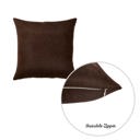 Brown 20X20" Honey Set of 2 Decorative Throw Pillow Cover Solid Color Lumbar & Square Pillowcase for Couch, Bedding