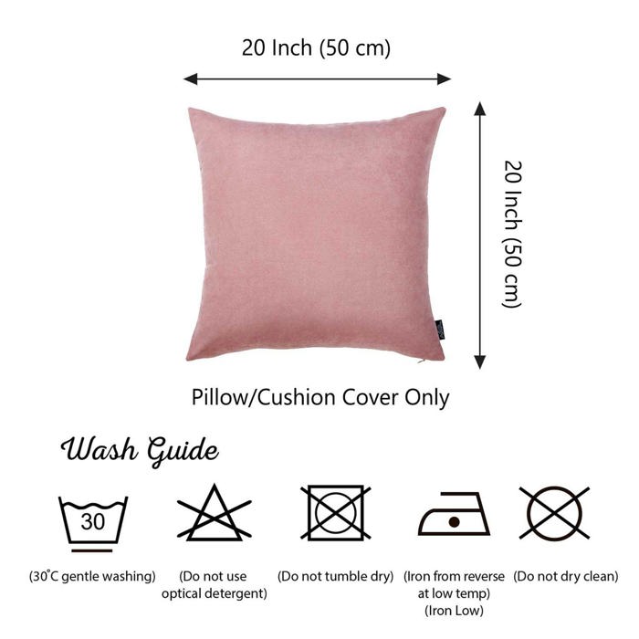 Honey Set of 2 Decorative Throw Pillow Cover Solid Color Lumbar & Square Pillowcase for Couch, Bedding
