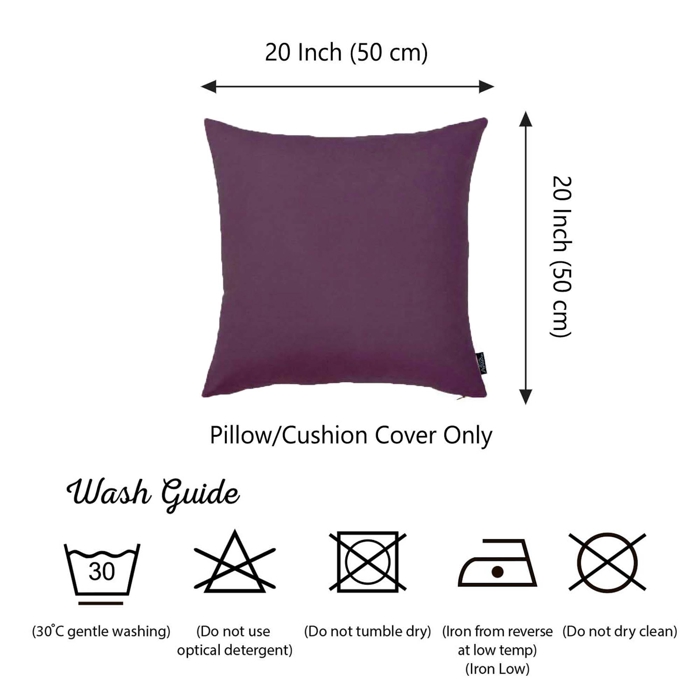 Honey Set of 2 Decorative Throw Pillow Cover Solid Color Lumbar & Square Pillowcase for Couch, Bedding