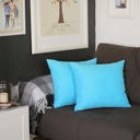 Sky Blue 20X20" Honey Set of 2 Decorative Throw Pillow Cover Solid Color Lumbar & Square Pillowcase for Couch, Bedding