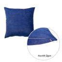 Navy Blue 20X20" Honey Set of 2 Decorative Throw Pillow Cover Solid Color Lumbar & Square Pillowcase for Couch, Bedding