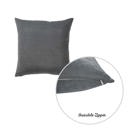 Gray 20X20" Honey Set of 2 Decorative Throw Pillow Cover Solid Color Lumbar & Square Pillowcase for Couch, Bedding