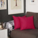 Pink 20X20" Honey Set of 2 Decorative Throw Pillow Cover Solid Color Lumbar & Square Pillowcase for Couch, Bedding