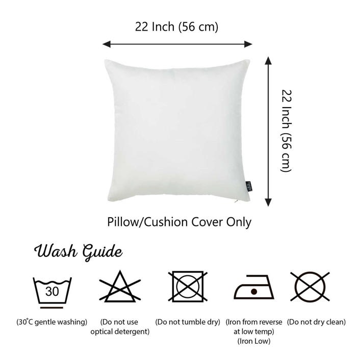 Honey Set of 2 Decorative Throw Pillow Cover Solid Color Lumbar & Square Pillowcase for Couch, Bedding