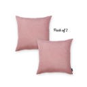 Light Pink 22X22" Honey Set of 2 Decorative Throw Pillow Cover Solid Color Lumbar & Square Pillowcase for Couch, Bedding