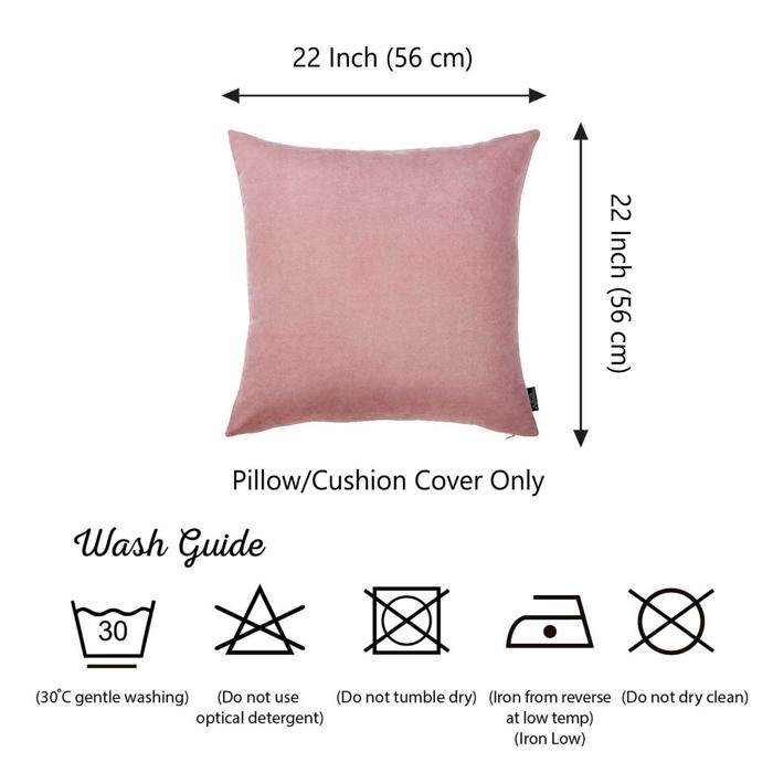 Honey Set of 2 Decorative Throw Pillow Cover Solid Color Lumbar & Square Pillowcase for Couch, Bedding