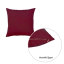 Claret Red 22X22" Honey Set of 2 Decorative Throw Pillow Cover Solid Color Lumbar & Square Pillowcase for Couch, Bedding