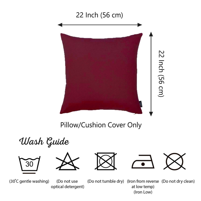 Honey Set of 2 Decorative Throw Pillow Cover Solid Color Lumbar & Square Pillowcase for Couch, Bedding
