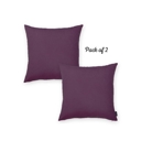 Purple 22X22" Honey Set of 2 Decorative Throw Pillow Cover Solid Color Lumbar & Square Pillowcase for Couch, Bedding