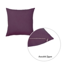 Purple 22X22" Honey Set of 2 Decorative Throw Pillow Cover Solid Color Lumbar & Square Pillowcase for Couch, Bedding