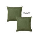 Fern Green 22X22" Honey Set of 2 Decorative Throw Pillow Cover Solid Color Lumbar & Square Pillowcase for Couch, Bedding