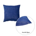 Navy Blue 22X22" Honey Set of 2 Decorative Throw Pillow Cover Solid Color Lumbar & Square Pillowcase for Couch, Bedding