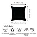 Black 22X22" Honey Set of 2 Decorative Throw Pillow Cover Solid Color Lumbar & Square Pillowcase for Couch, Bedding
