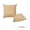 Beige 22X22" Honey Set of 2 Decorative Throw Pillow Cover Solid Color Lumbar & Square Pillowcase for Couch, Bedding