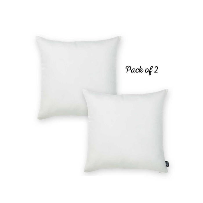 Honey Set of 2 Decorative Throw Pillow Cover Solid Color Lumbar & Square Pillowcase for Couch, Bedding