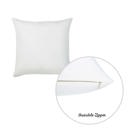 White 26x26 Honey Set of 2 Decorative Throw Pillow Cover Solid Color Lumbar & Square Pillowcase for Couch, Bedding