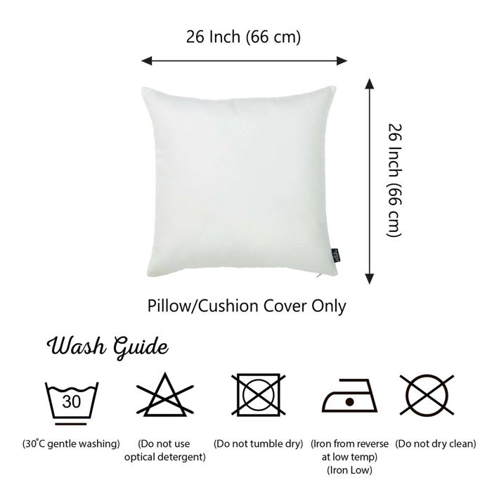 Honey Set of 2 Decorative Throw Pillow Cover Solid Color Lumbar & Square Pillowcase for Couch, Bedding