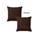 Brown 26x26 Honey Set of 2 Decorative Throw Pillow Cover Solid Color Lumbar & Square Pillowcase for Couch, Bedding
