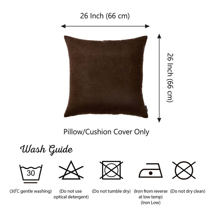 Honey Set of 2 Decorative Throw Pillow Cover Solid Color Lumbar & Square Pillowcase for Couch, Bedding