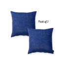 Navy Blue 26x26 Honey Set of 2 Decorative Throw Pillow Cover Solid Color Lumbar & Square Pillowcase for Couch, Bedding