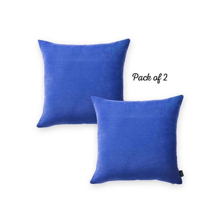 Honey Set of 2 Decorative Throw Pillow Cover Solid Color Lumbar & Square Pillowcase for Couch, Bedding