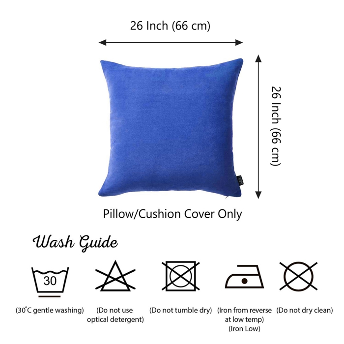 Honey Set of 2 Decorative Throw Pillow Cover Solid Color Lumbar & Square Pillowcase for Couch, Bedding