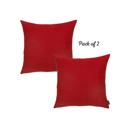 Red 26x26 Honey Set of 2 Decorative Throw Pillow Cover Solid Color Lumbar & Square Pillowcase for Couch, Bedding