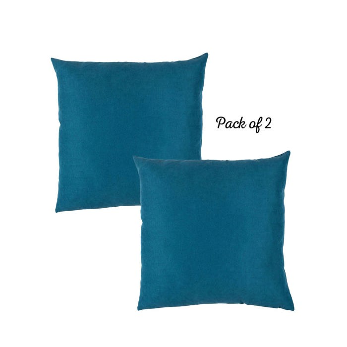 Honey Set of 2 Decorative Throw Pillow Cover Solid Color Lumbar & Square Pillowcase for Couch, Bedding