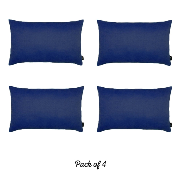 Honey Set of 4 Decorative Throw Pillow Cover Solid Color Lumbar & Square Pillowcase for Couch, Bedding