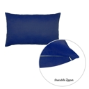 Navy Blue 12X20" Honey Set of 4 Decorative Throw Pillow Cover Solid Color Lumbar & Square Pillowcase for Couch, Bedding