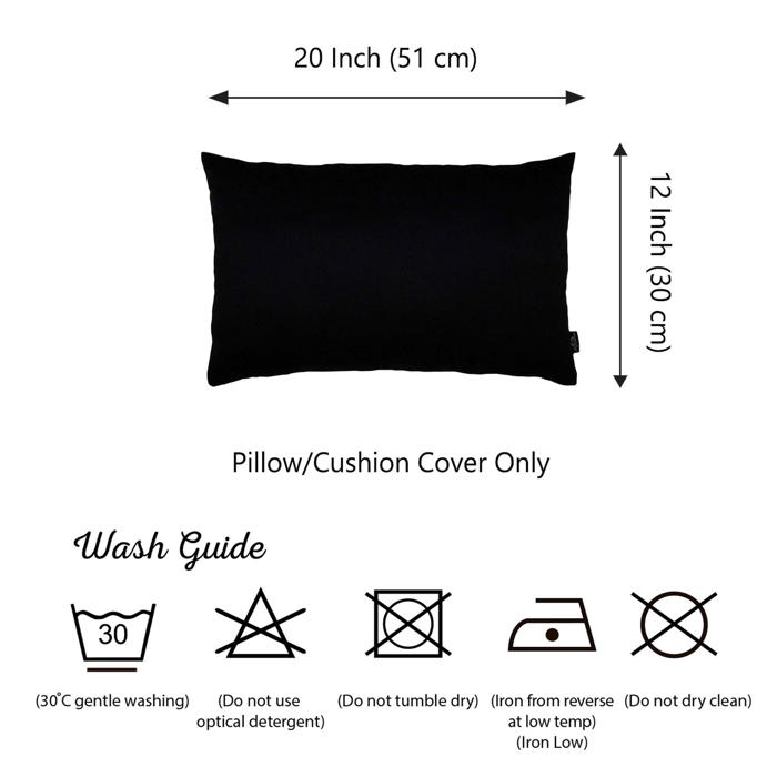 Honey Set of 4 Decorative Throw Pillow Cover Solid Color Lumbar & Square Pillowcase for Couch, Bedding